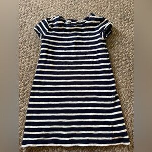GAP Navy and White Striped Casual Dress
